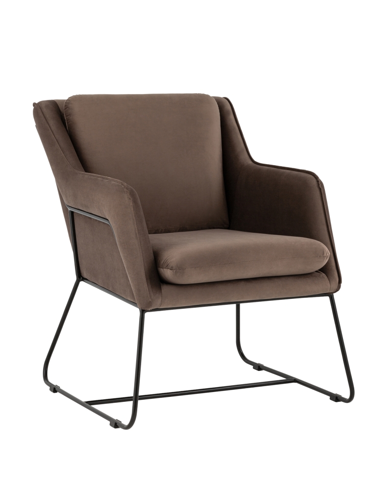Кресло Роланд велюр коричневый SG4621