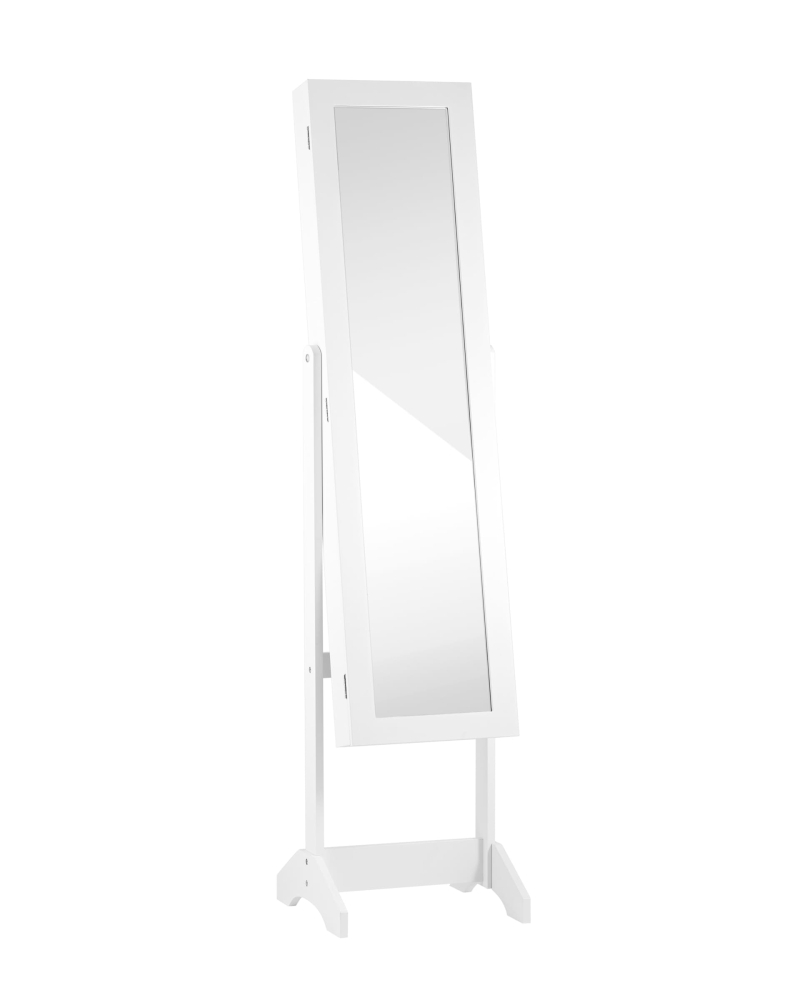 Зеркало-шкаф напольное Godrick для украшений белое SG1474