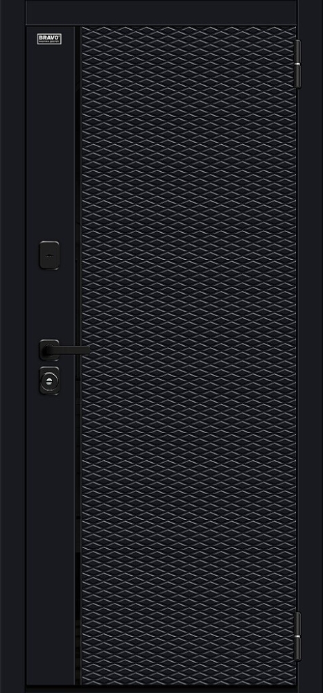 Дверь Матрикс-3 Total Black/Off-white BR4845