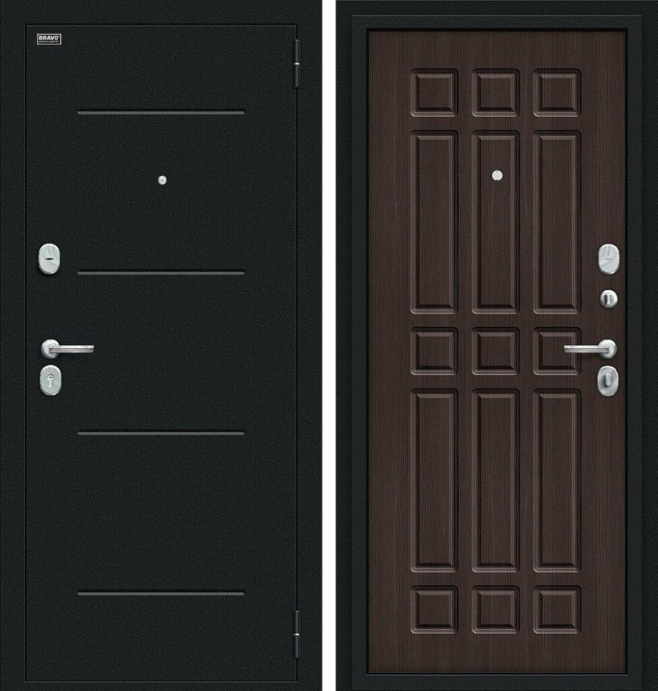 Дверь Мило Букле черное/Wenge Veralinga BR4303