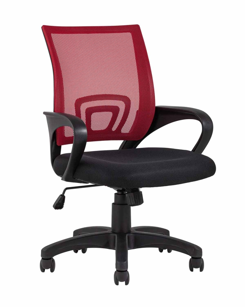 Кресло офисное TopChairs Simple красное SG1981