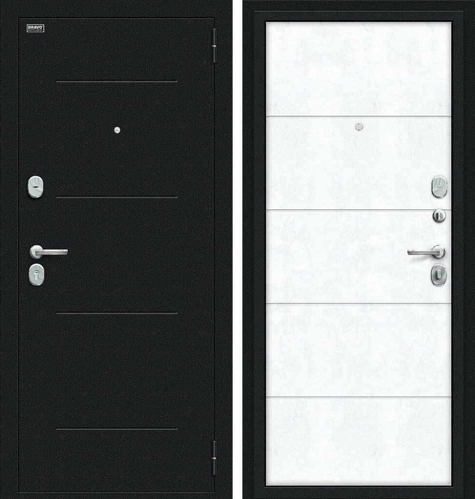 Дверь Граффити-1 Букле черное/Snow Art BR4458
