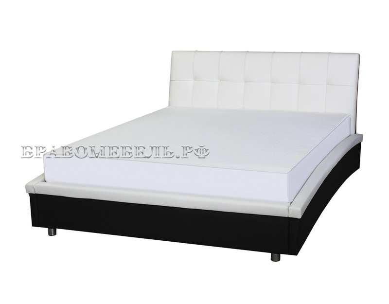 Кровать Севилья черный, белый Браво BRA80420