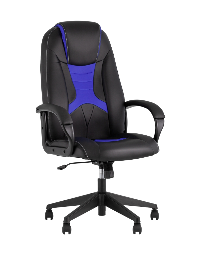 Кресло игровое TopChairs ST-CYBER 8 черный/синий SG4015