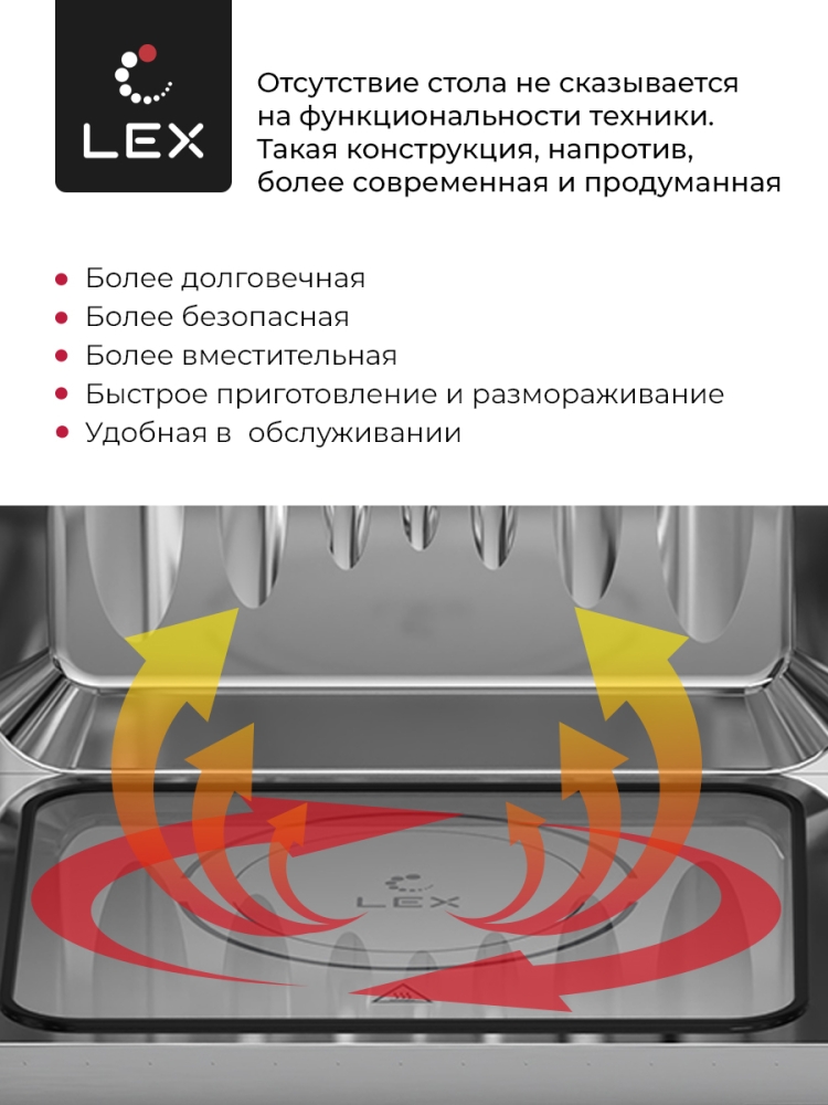 Товар Микроволновая печь Микроволновая печь встраиваемая  LEX BIMO 20.07 BL