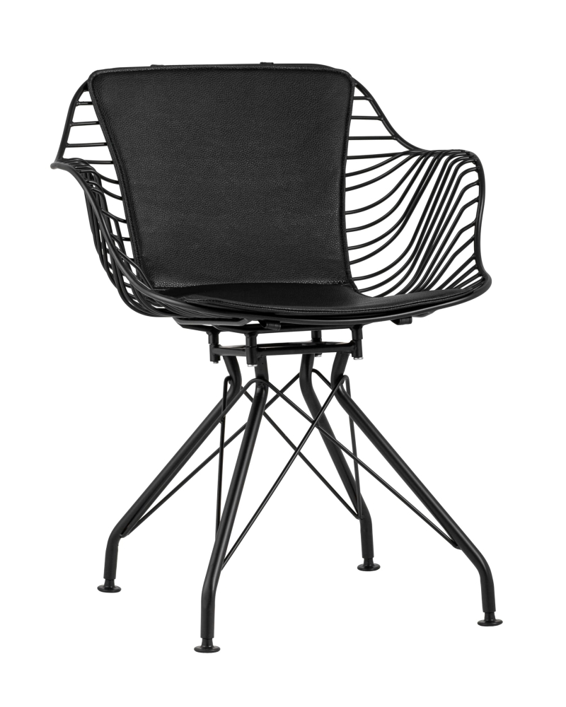 Кресло Thomas черное с черной подушкой SG1569