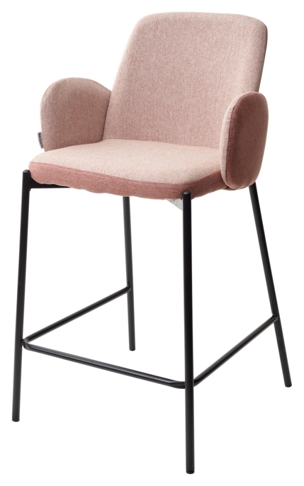 Полубарный стул NYX (H=65cm) VF109 розовый / VF110 брусничный М-City MC60172