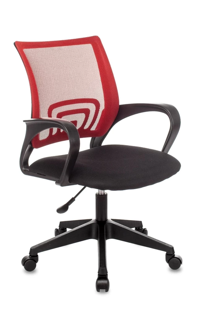 Кресло офисное TopChairs ST-Basic сетка/ткань красный SG4025