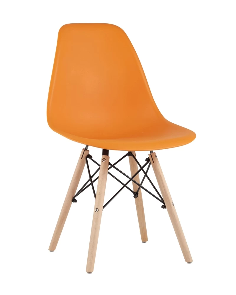 Стул Eames Style DSW оранжевый x4 SG2164