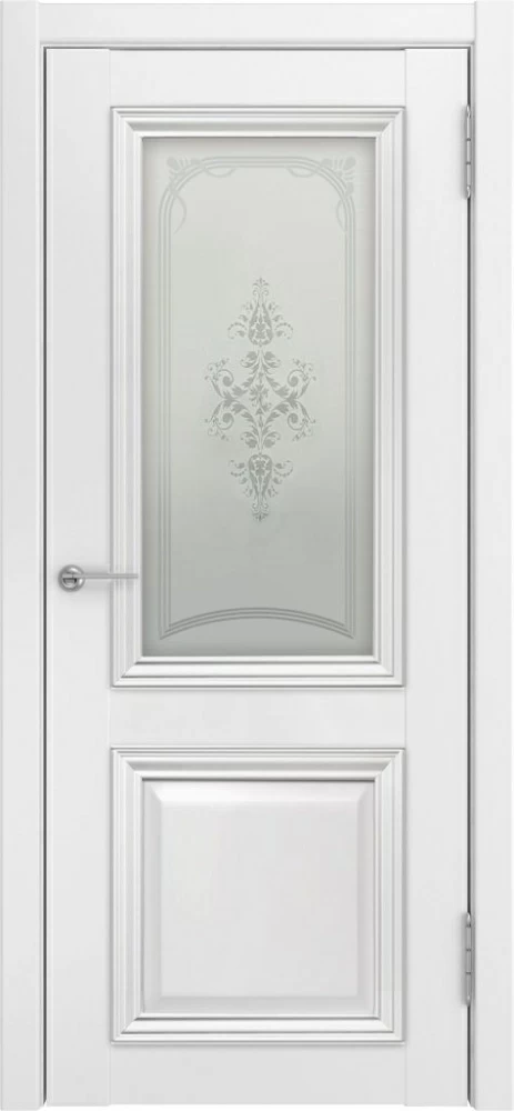 Межкомнатная дверь Лу-172 (белый эмалит, 900x2000)