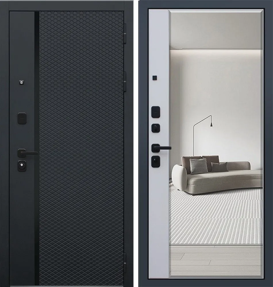 Дверь Ньюкасл с зеркалом DIS006705